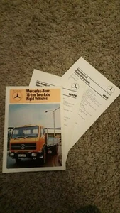Mercedes-Benz 1617 1617K 16 Ton Two Axle Rigid Tipper Truck Lorry Brochure 1978 - Picture 1 of 1