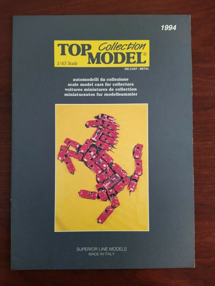 CATALOGO TOP MODEL 1994  FERRARI AUTOMODELLI DA COLLEZIONE 1:43 - Immagine 1 di 1