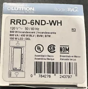 NEU LUTRON RRD-6ND-WH RADIO RA2 - Bild 1 von 1