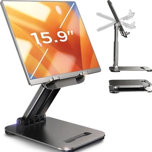Tablet Stand for Ipad Stand Holder Desk, Foldable Home Office Desk Accessories T - Picture 1 of 12