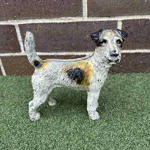 Antique Hubley Airedale Wire Hair Terrier Cast Iron Doorstop - Picture 1 of 14