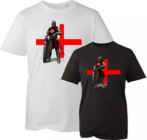 England Knight St George's Day T-Shirt,  Warrior Templar Proud to Be English Top - Picture 1 of 3