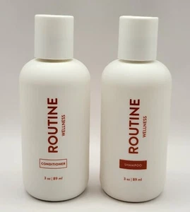 Routine Wellness COCONUT & VANILLA Shampoo + Conditioner 3oz Travel Size Set - Picture 1 of 4