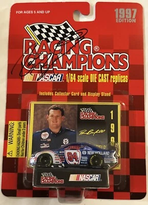 Гоночные чемпионы 94 Рон Барфилд 1997 NASCAR New Holland Ford Thunderbird с автографом - Изображение 1 из 4