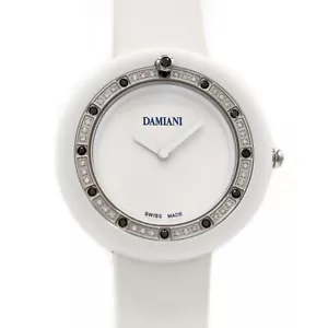 DAMIANI Belle Epoque BCLSDW37 Diamond Ceramic White Women Quartz - Picture 1 of 6