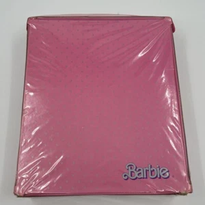 Vintage Mattel Barbie Pink Carrying Case Vinyl 1985 Doll Fashion Wardrobe Trunk - Picture 1 of 9