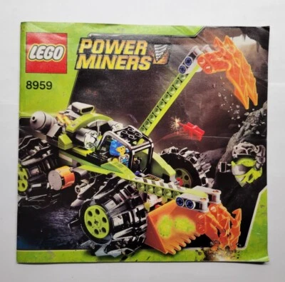 Lego Power Miners 8959 Claw Digger Instruction Manual ONLY  - Image 1 of 2