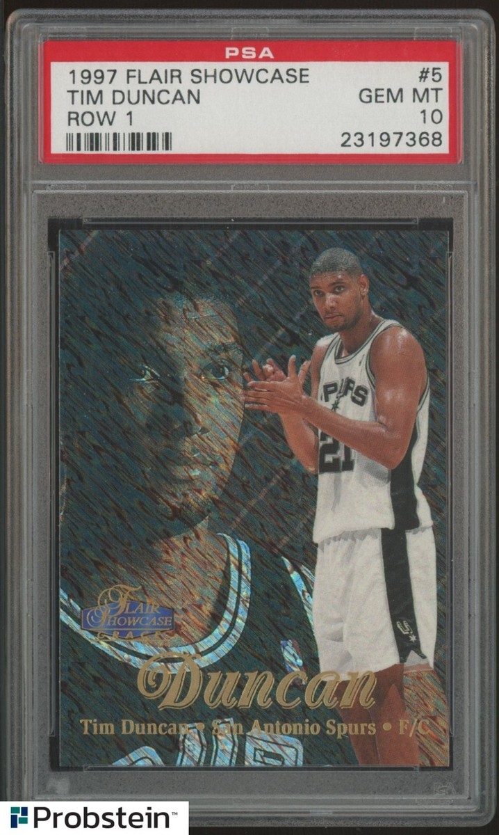 Tim Duncan Basketball Grade 10 Rookie Sports Trading Cards