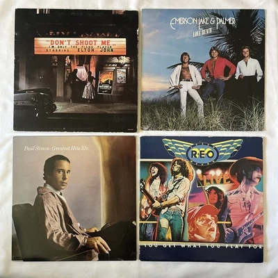 CLASSIC ROCK Vinyl LOT: Elton John, Paul Simon, REO Speedwagon, ELP Vintage LP's - Image 1 of 4