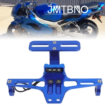 Soporte de matrícula CNC para motocicleta con luz para Kawasaki Ninja ZX10R ZX7R ZX9R  Foto 1 de 4
