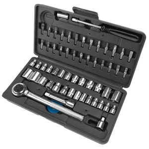 60 Piece Socket Bit Set Sae Metric Ratchet Extension Organized Case - Picture 1 of 6