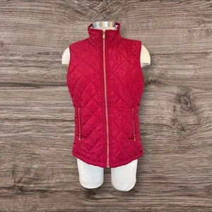 Southern Tide Red Damen Puffer Weste mit Gold Hardware Gr. Medium - Bild 1 von 6