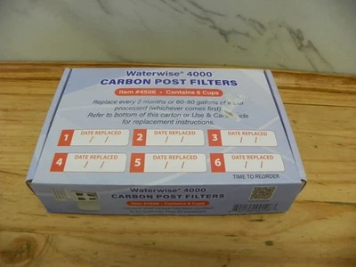Waterwise Carbon Post Filter 6 Pack for Model 4000 Item Number 4506 - Image 1 of 4
