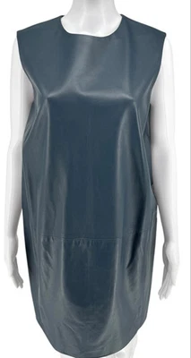 Lanvin синий кожаный мини-платье - размер 38 - Изображение 1 из 4