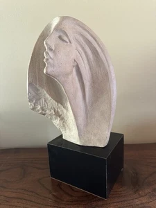 Austin Productions 1980 David Fisher Stargazer Woman’s Face Sculpture ONE OWNER - Picture 1 of 6