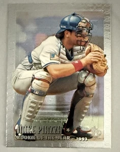 Mike Piazza 1995 Topps en relieve 1993 ¡Novato del año! Salón de la fama, Dodgers Mets - Imagen 1 de 2