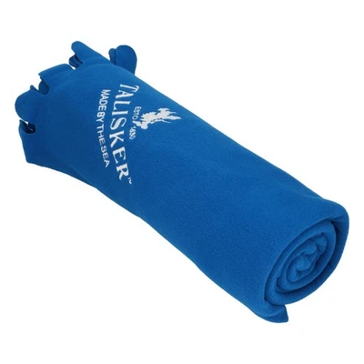 Talisker Whisky Decke Picknickdecke Fleecedecke Outdoordecke Blau - Bild 1 von 3