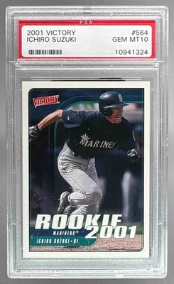 10941324 Ichiro Suzuki 2001 Upper Deck Victory #564 Rookie RC PSA 10 HOF Foto 1 de 2