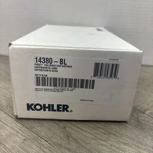 Kohler K-14380-BL Purist Wall Mounted Soap & Lotion Dispenser, Matte Black - Picture 1 of 3