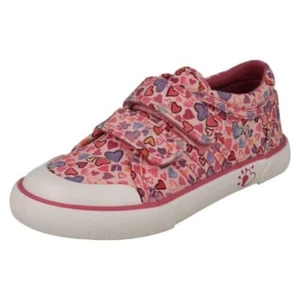 Zapato De Lona Con Detalle De Corazón Lavable A Máquina Para Niñas - Loveheart - Imagen 1 de 10