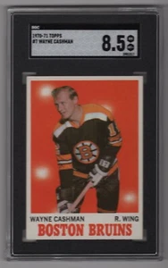 WAYNE CASHMAN 1970-71 TOPPS 70-71 Nº 7 SGC 8.5 93703 - Imagen 1 de 2