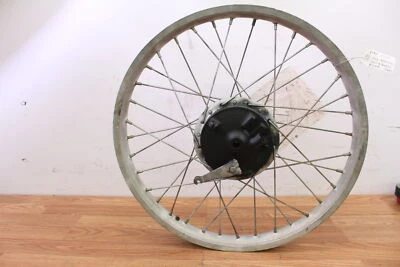 Yamaha XT250 1984 conjunto de llanta de cubo de rueda delantera con placa de freno Foto 1 de 4