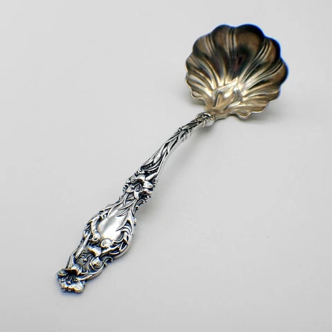 Lily Sauce Ladle Whiting Sterling Silver 1902 No Mono Cover
