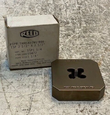 Reed Manufacturing 1SP1 1/4" Pipe Threading Die 2-1/2" X 2-1/2" - Image 1 of 4