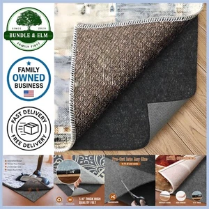 Felt Rug Pad Rubber Non-Slip Gripper Protects Floors Cushions 2x3 Ft - Picture 1 of 8