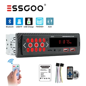 Single Din Car Stereo Radio Bluetooth AM FM Audio Player Head Unit USB AUX MP3 - Picture 1 of 13