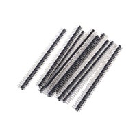 10X 2.54mm 2 x 40 Pin Male Double Row Pin Header Strip DSUK