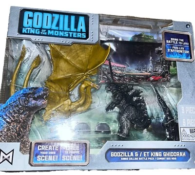 Godzilla King Of Monsters King Ghidorah Kings Collide Battlepack Jakks 2019 Nuevo Foto 1 de 3