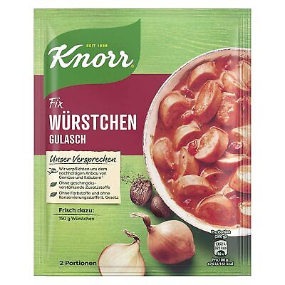 10 X Knorr Fix Würstchen Gulasch /Sausage Goulash New From Germany • 20.68€