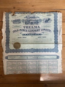 DECO = THELMA GOLD MINES CY (CANADA) (H5) - Imagen 1 de 1