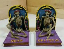 Grateful Dead Skeleton Bookends, Vandor 1998 RARE - NEW In Box
