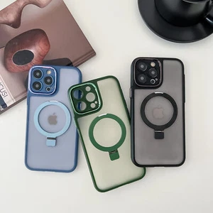 Case For iPhone 15Plus 14Pro Max 13 Magnetic Shockproof Ring Stand Magsafe Cover - Zdjęcie 1 z 15