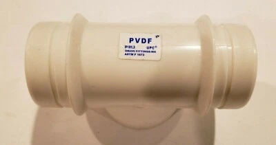 Orion  PVDF FITTING-MAX Tee 2" x 2" x 2" B181.3 UPC - Image 1 of 4