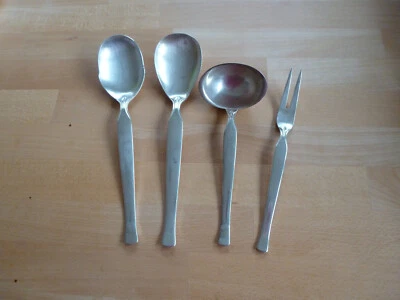 Ebel Lilie Vorlegebesteck 4 Teile 120er Silber Auflage - Bild 1 von 4