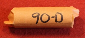 1990-D Washington Quarters 40 Coin roll Circulated - Picture 1 of 7