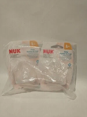 NUK Replacement Silicone Soft Spout, Clear, Pack of 2~NEW~Sealed! Germany  - Image 1 of 4