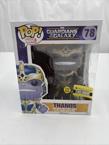 Funko Pop! Guardians Of The Galaxy #78 Thanos Entertainment Earth Exclusive GITD - Picture 1 of 8