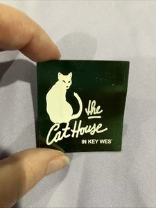 The Cat House In Key West Magnet 2” Vintage Green Square Florida Souvenir - Picture 1 of 6