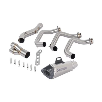 Silenciadores de tubo de enlace colector sistema de escape completo para Yamaha FJ09 MT09 2014-2020 Foto 1 de 4
