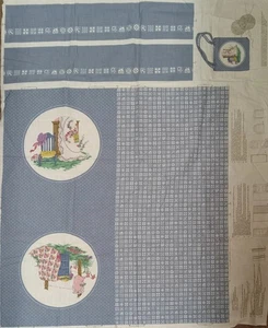 Vintage ~ Cranston ~ "Country Fair" ~ Tragetasche ~ Baumwollstoff ~ Cut 'n Sew ~ 13"x14" - Bild 1 von 6