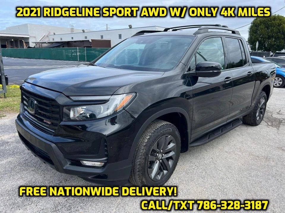Honda Ridgeline Sport 2021 AWD con solo 4 k millas 🔥 Entrega gratuita 🔥 Foto 1 de 4