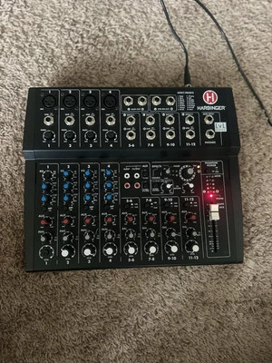 Harbinger L1202FX 12-Channel Mixer with Effects - Black - Image 1 of 4