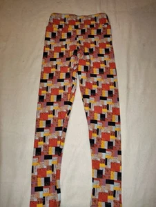 LuLaRoe Leggings Kids S/M NWOT 1960's Style Colorblocks NEW OS - Picture 1 of 3
