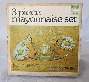 Indiana Glas 3 Stück Mayonnaise Set #2129 Kristall in OVP komplett - Bild 1 von 15