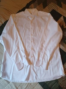 Proper Cloth 100% Cotton White Button Dress Shirt 16.5 36 - Picture 1 of 6