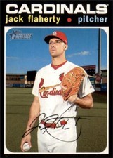 2020 Topps Heritage Base #261 Jack Flaherty - St. Louis Cardinals